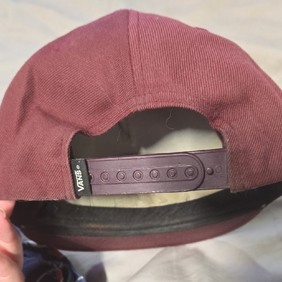 Vans Maroon 'Off The Wall' Cap - Picture 2 of 3